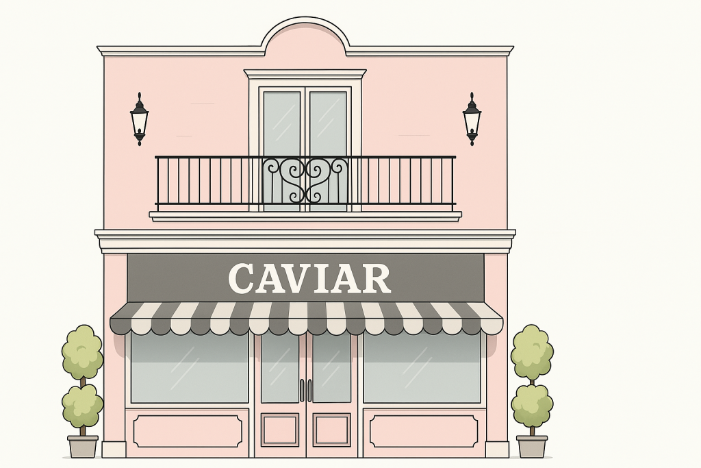 Devanture d'une Boutique de Caviar